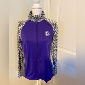 Antigua women’s pullover - purple/grey - Medium- NWOT